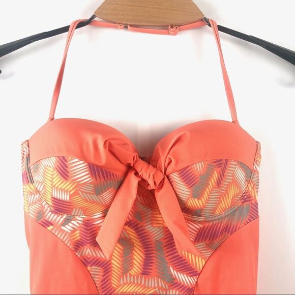 Nwt Kooey Australia Rosie Peach Print Swimsuit Size XS - Picture 5 of 7